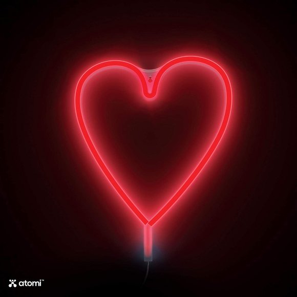 Red Heart Neon Sign LED Light - Picture 2 of 5